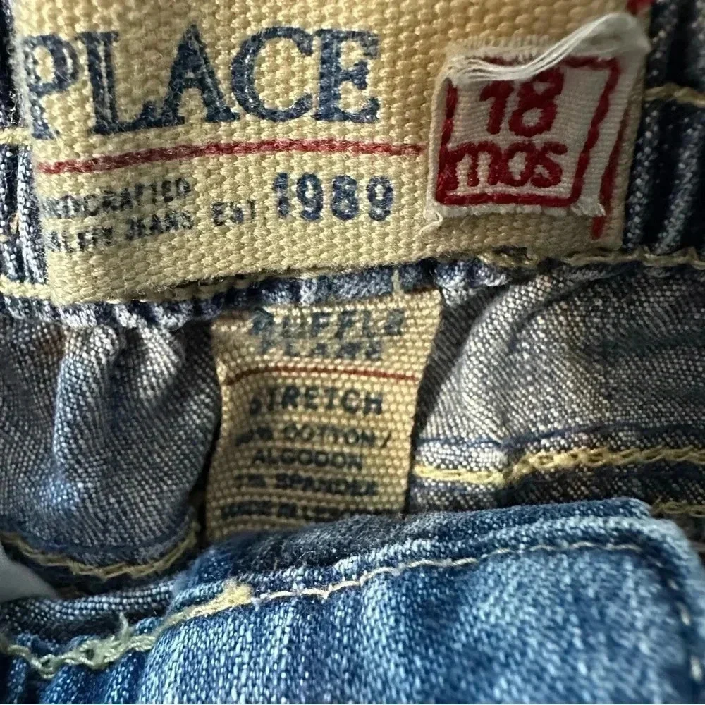 Children's Place girls size 18 months flare jeans with ruffle